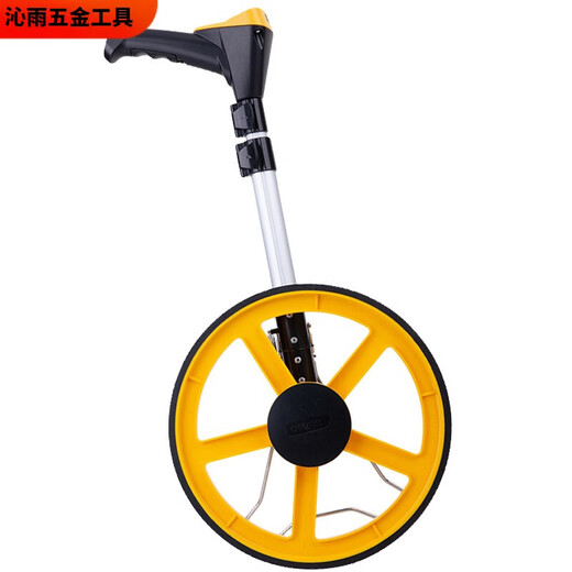 溥畔测距轮手推滚轮式测距仪量路机械数显滚动推尺工程距离测量尺 机械表12.5寸大轮DL9712)