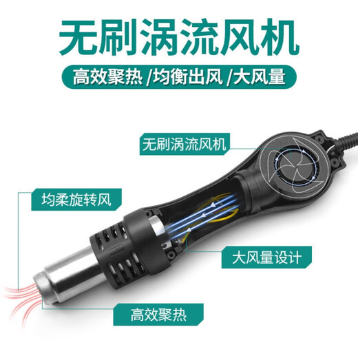 Yonghuan Dos en uno Ajuste de temperatura Estación desolderante seca de cabello eléctrico industrial