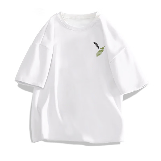 
A21 is a pure official website, the official website of the official website of the official website of the men's short-sleeved T-shirt for summer thin fashion brand loose casual printed half-sleeved clothes. White [small picture on the front left side K1098, two pieces of small feather M, recommended 100-120 Jin [Jin equals 0.5 kg]