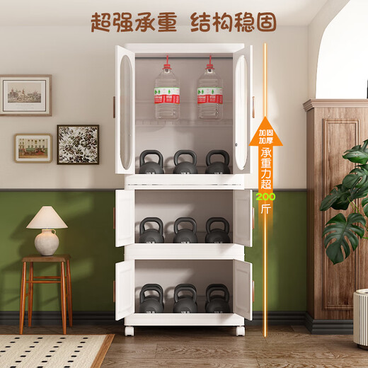 Anya simple wardrobe bedroom cabinet baby wardrobe rental room folding installation-free storage locker 2 layers 1 cabinet