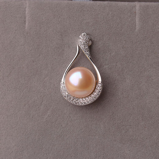 DL 1998 Fat Donglai same style pearl pendant single 11-12mm natural freshwater single necklace women's s925 silver clavicle purple single pendant silver without chain 11-12mm
