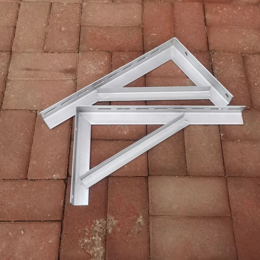 Suitable for air-conditioning outdoor unit bracket angle iron spray-painted rack outdoor unit galvanized iron bracket storage rack hanger triangle 1.5p3 L30 standard 50*25 long hole angle iron