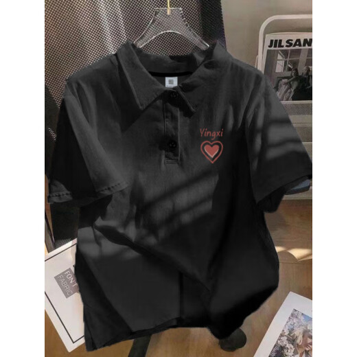 重磅polo衫短袖男款ins潮牌夏季宽松纯棉百搭半袖体恤翻领上衣服 【3895*wasp】-白色 3XL _170-190斤