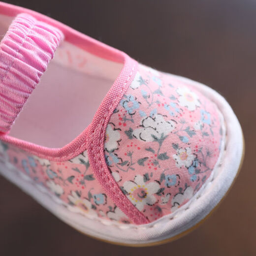
Ziweiqi baby cloth shoes with one foot spring handmade thousand-layer sole children 2025 Spring and Autumn 1-23 year old children soft sole indoor 691-1 11.5 Inner length cm standard 12 sizes
