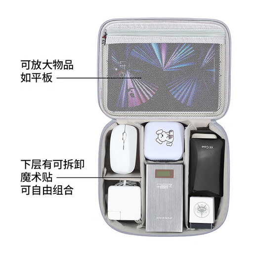 BUBM data cable storage bag power box multi-function charging cable travel portable digital accessories storage bag double layer