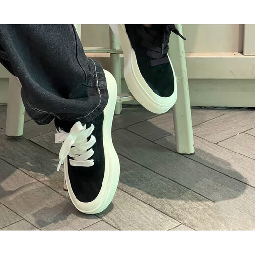 阿迪达斯 （adidas）LABCOURT舒适增高低帮鞋滑ID官方旗舰正品 ID6227黑白两副鞋带 / 42.5