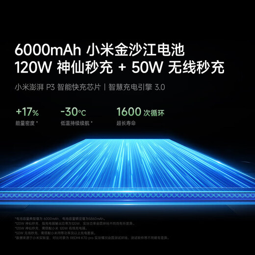 XIAOMI (MI) REDMI REDMI K80PRO Subsidio Estatal Snapdragon 8 Supreme Edition Imagen de enfoque completo Pengpai OS Xiaomi Redmi 5G Teléfono móvil Xueyanbai 12GB+512GB [Estándar oficial]
