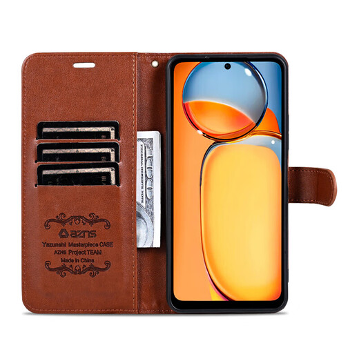 Azns Huawei Mate70 Flip Téléphone Case Cuir Card Carte Sweet Style CLS-AL00 NOUVEAU ÉTAT DE PROTECTE