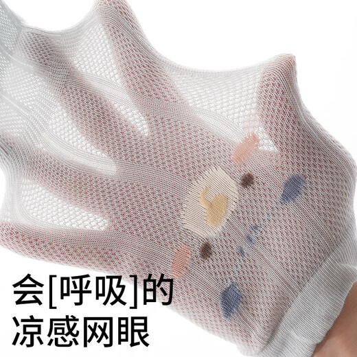 JOYNCLEON Baby Stockings Summer Thin Over-the-Knee Socks Baby Spring and Summer Anti-mosquito Long Leg-Legging Toddler Mesh Socks 7A Antibacterial Thin Spring and Summer - Blue Bear 31 1-3 Years Old (L)