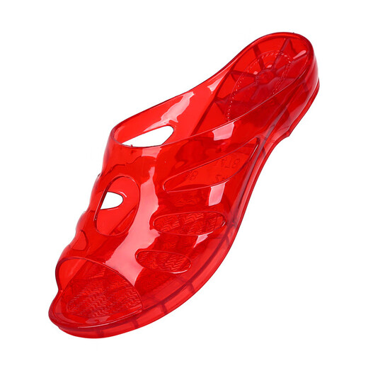 Trendy Medusara Crystal Pvc Sandals Summer Tacón bajo cómodos zapatos de mujer de moda 1478 Brown 36