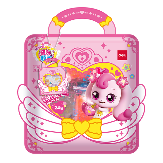 Deli (Deli) Wunderbar und niedlich 24 Farbe Ultra leichter Tonfarbe Farbe Schlamm Plastikine Kinderspielzeug Geburtstagsgeschenk Mk811-24