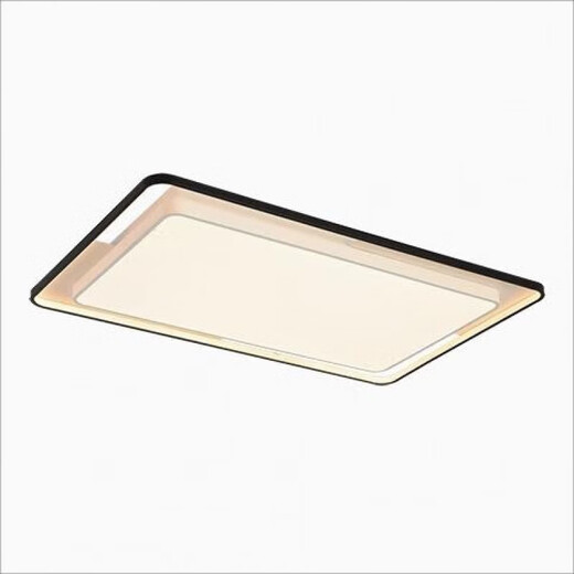 雷士2025新款门店光辉WCX11965客厅灯家用卧室吸顶灯现代简约 光辉1095*695mm-160W-白+黑