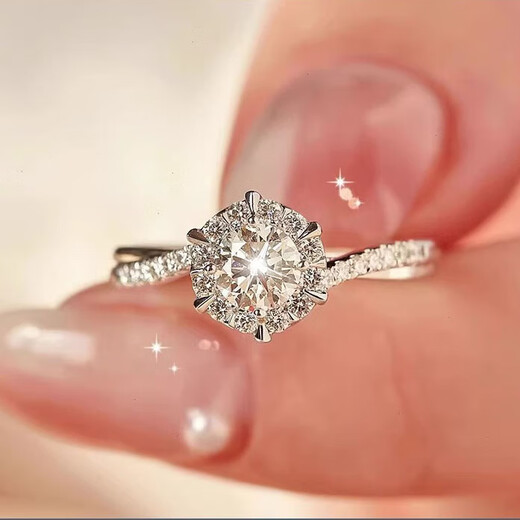 MZMZ Platinum Couple Ring PT950 Platinum Pair of Rings Wedding Diamond Ring Valentine's Day Birthday Gift for Girlfriend and Wife Light Luxury Style - Live Pair of Rings Local Warehouse/Next Day Delivery