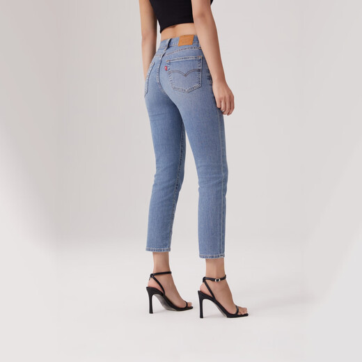 Levis Einkaufszentrum Ice Cool Serie 25 Sommer Neue Frauen 724 hohe Taille Slim Straight Jeans 18883 000 28 (28)