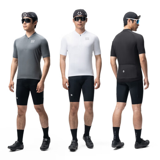 ROCKBROS cycling suit shorts shorts men's breathable outdoor running sports top summer Landi-White L