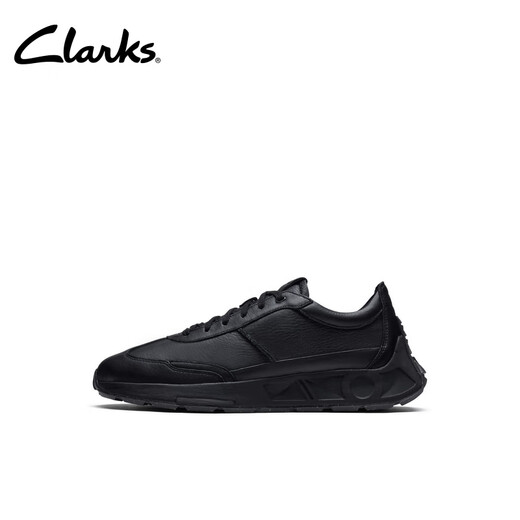 Clarks其乐男鞋跑鞋舒适透气轻量缓震复古潮流德训休闲情侣鞋 黑色(牛皮革) 261797597 42