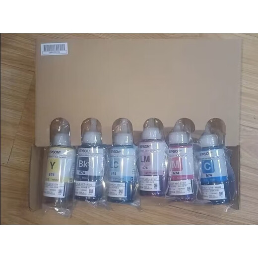 Epson 674 Tinta original L801L805L1800L850L810 R330 6 Color Ink para desmontaje 1 set 6 colores en total 6 botellas