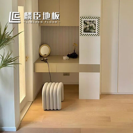 XMSJ橡木新三层实木复合锁扣奶咖色地暖可用enf级地板5mm 欧洲白橡新 橡木新三层暖黄色6198 1