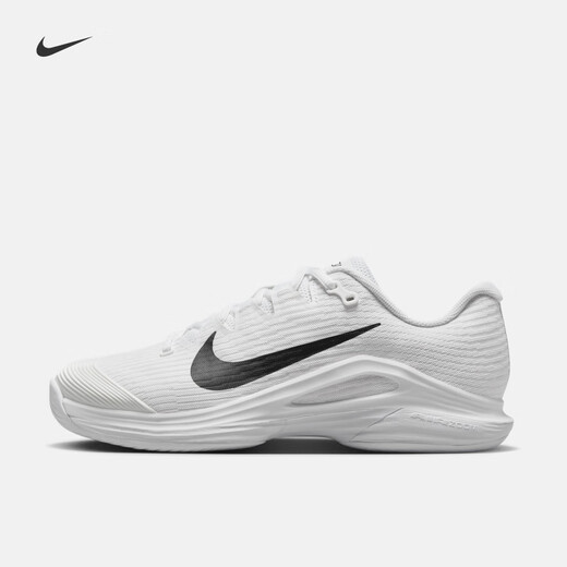 Nike (Nike) Zheng Qinwens Dampf 12 Frauen -Tennisschuhe für den Herbst Atmungsaktiven leichten Polster Fv5554 100 Weiß/Schwarz/Peak Weiß 37,5