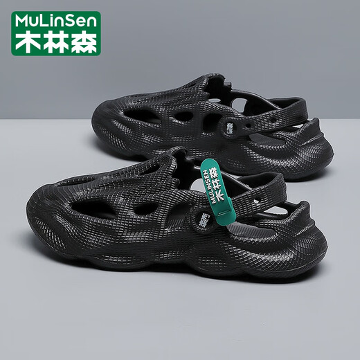 Mulinsen Hole Schuhe Herren Sandalen 2025 Neue Baotou -Pantoffeln mit ungezwungenen Fahren von Fahren von Sports Strandschuhen tragen
