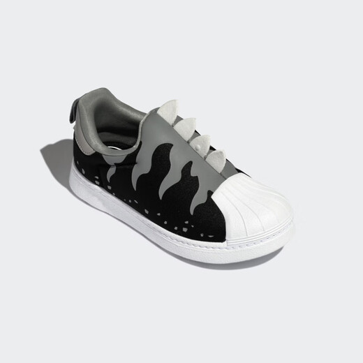 阿迪达斯（adidas）三叶草运动童鞋SUPERSTAR 360 贝壳头运动板鞋GX3271 黑色 26
