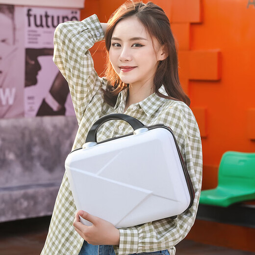 CALCULAT&KEEN18寸子母小行李箱女轻便迷你旅行密码箱可登机皮箱子万向轮拉杆箱 鲜艳红 单箱 18寸【迷你二节杆】适合1.6M以下