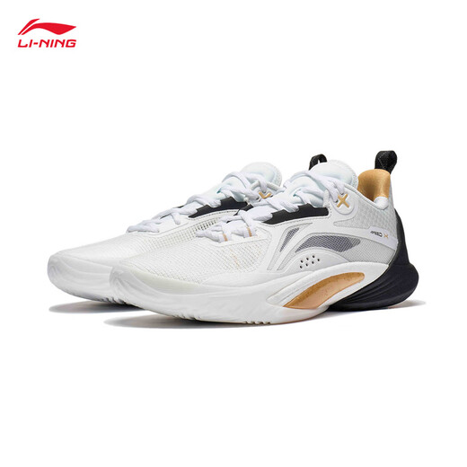 Li Ning Blitz 10-OSO Special Edition丨Basketball Shoes Men's Shoes Breathable Mesh Support Stable Actual Competition Shoes Standard White-65 42