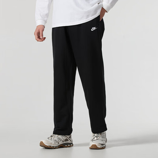 Nike (Nike) Sports Suit Men's 25 Automne New Fashion Casual Sweatshirt Paping Pantalon décontracté Lâche pantalon droit Men FN3889 / 010 + HQ4423 / 010 S / 165 [Poids recommandé 90/110Jin [Jin est égal à 0,5 kg]]]