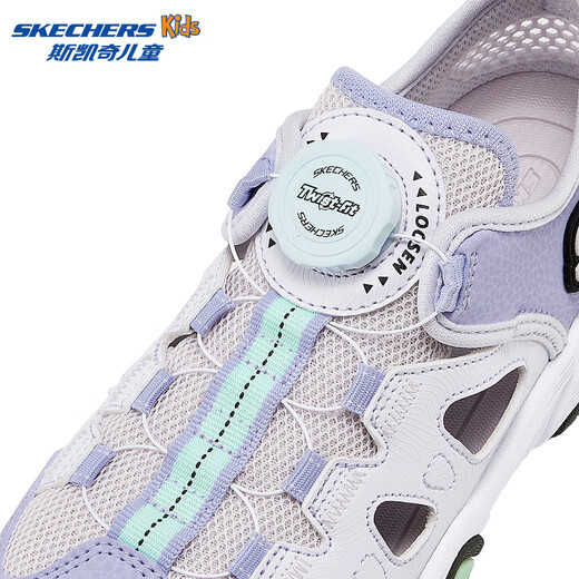 Skechers Skechers Small Armor Sandals 3.0 Children's Summer Mesh Breathable Soft Sole Boys' Sports Shoes 405320L Girls/Lavender/LAV 38