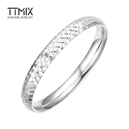 TTMIX women's pt950 platinum bracelet, fashionable and shiny platinum bracelet, elegant and round bracelet, 56mm, weight 29.57g, width 8.0mm
