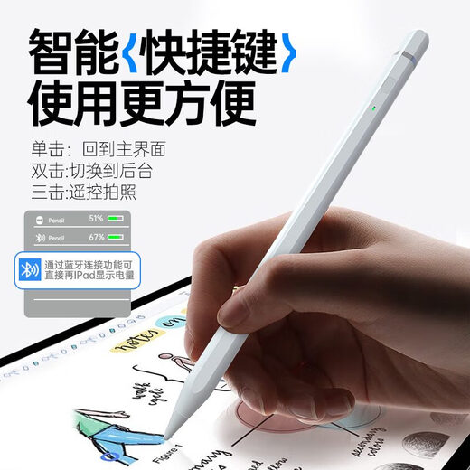 Wuji Xuanlin Technology iPad suitable for anti-acceleration capacitance pen Apple pencil stylus flat touch screen stylus AP01 pro Bluetooth electric display iPad Apple special