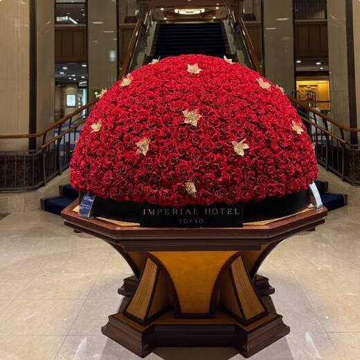 CLCEY酒店大堂花台过道摆设装饰花大圆桌大厅摆台民宿风水中岛台端景台 2150直径