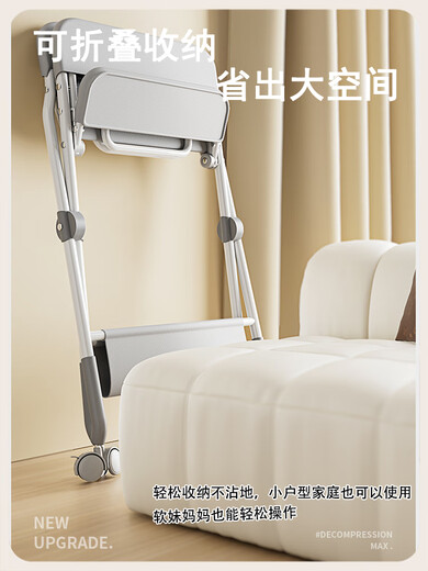 摩登孕妈（MODENGYUNMA）尿布台婴儿护理台宝宝换尿布台新生儿洗澡按摩抚触台可折叠多功能 骨架-灰移动升降+大礼包
