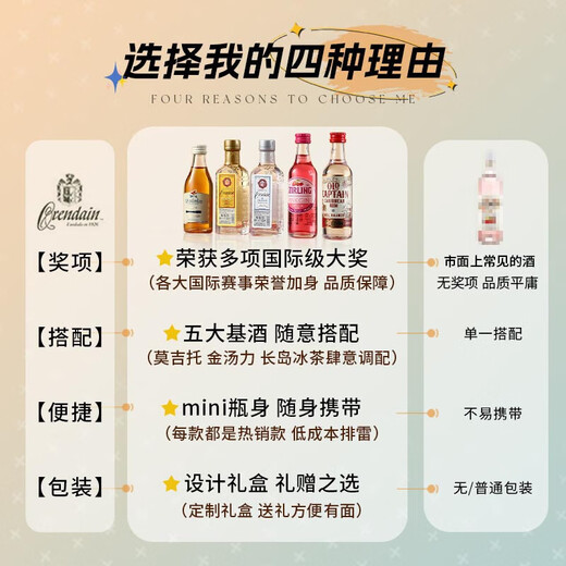 欧帅23项国际大奖墨西哥原瓶进口特基拉龙舌兰洋酒调酒基酒烈酒 调酒小酒版套装5支礼盒装