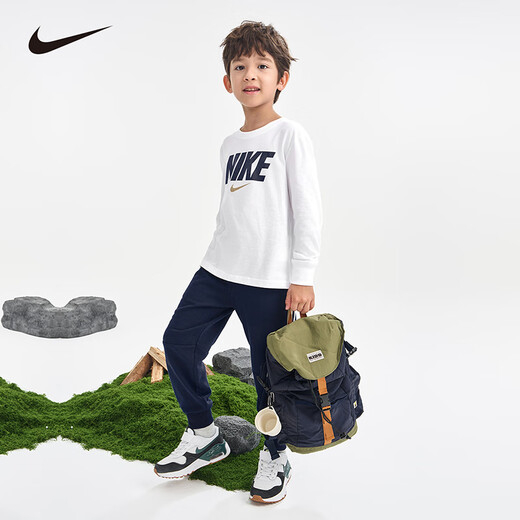 NIKE耐克童装男女童长袖T恤+长裤2件套2025春季儿童套装