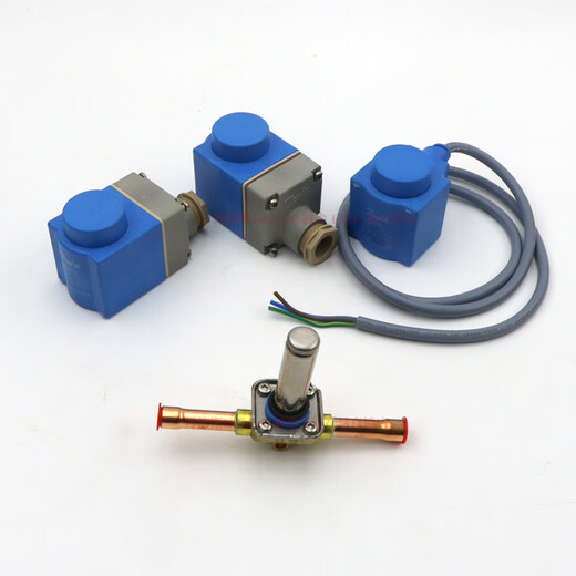 丹佛斯EVR3空调制冷英制紫铜管焊口接电磁阀体 EVR10/032L12171/2紫铜焊口