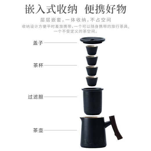 Tea edge tea set travel tea set quick cup portable outdoor tea set kung fu tea set ceramic tea cup gift