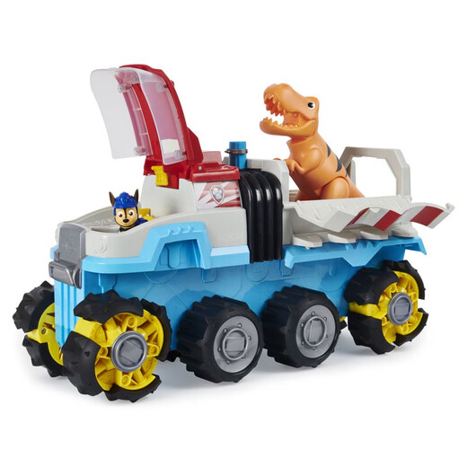 
Wangwang team made great contributions (PAW PATROL) genuine Wangwang team electric dinosaur rescue patrol car transformed toy dinosaur rescue team electric four-wheel drive off-road vehicle luxury electric patrol car 16794+8 alloy small