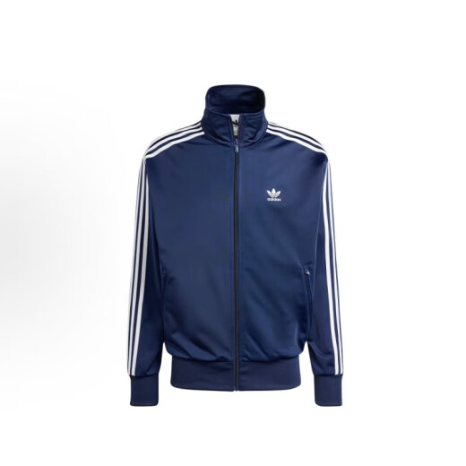 阿迪达斯 （adidas）三叶草男女2025夏款经典条纹立领藏青复古夹克外套 藏青IR9893 （ ） XS