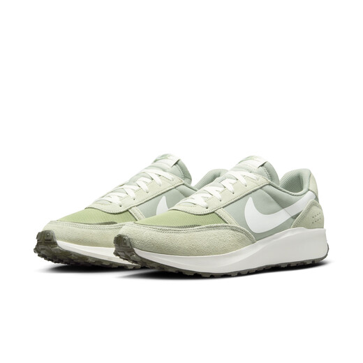 耐克男子华夫鞋复古翻毛皮时尚运动鞋秋季复古官方NIKE FJ4195 300地平线绿/帆白/油绿/浅橄榄绿/卡其绿 41