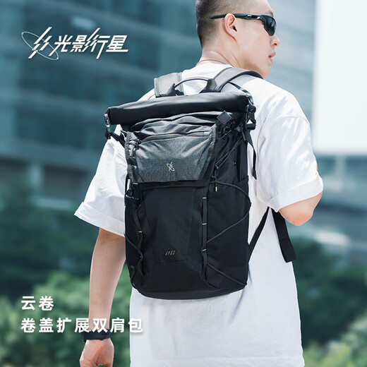 Light and Shadow Planet (GYXX)/Rucksack Herren -Rucksack 2025 Neue Reise mit großer Kapazität Computertaschen und Rucksäcken Star Impression Schwarz schwarz