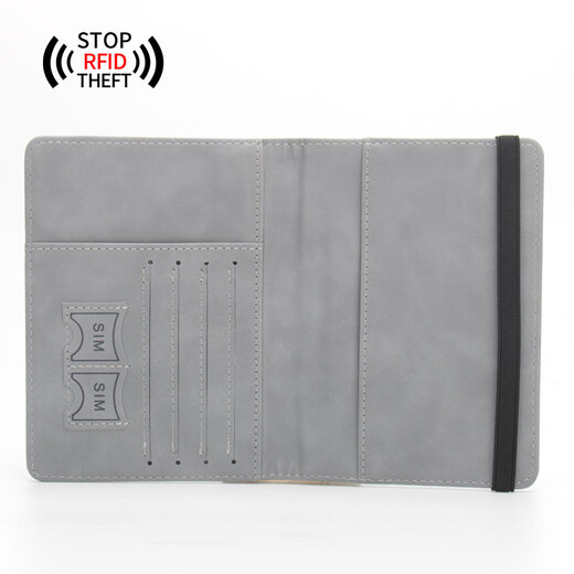 RFID Magnetic Football Passport Clip Qatar World Cup Air Ticket Clip Multi-card Position Strap Travel Passport Package Black Football Magnetic Passport Clip