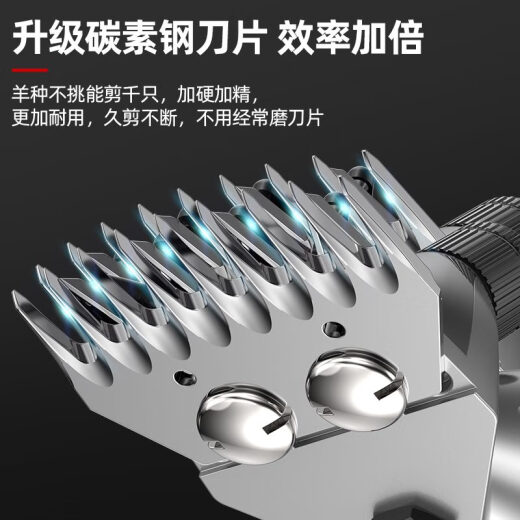 质造（ZHIZAO）电动羊毛剪电推子专用剪刀剃毛机宠物理毛发大功率剪羊毛神器 锂电便携款2电1充11980Wa/6档调