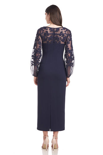 JS Collections Women's Sammi Soutache Dress, Navy, 4 Navy 4