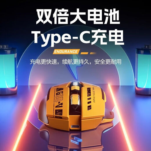INPHIC Genuine direct sales A9 Bluetooth three-mode wireless mouse office silent USB charging game e-sports League of Legends cf notebook desktop computer universal INPHIC A9 wireless Bluetooth mouse-Bumblebee official three-mode Mecha Bee