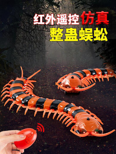 
Children's decompression artifact toy simulation remote control centipede snake little boy girl 5 internet celebrity black technology animal 2 classic version - remote control ladybug red model 9922+ screws upgraded version with another 24 electronics