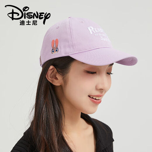 Disney Children's Sun Hat Baseball Hat Female Cartoon Embroidered Strawberry Bear Peaked Hat Fashionable and Comfortable Sun Hat Disney Genuine Strawberry Bear/Comfortable Cotton Head Circumference 54-58cm-Height 12cm