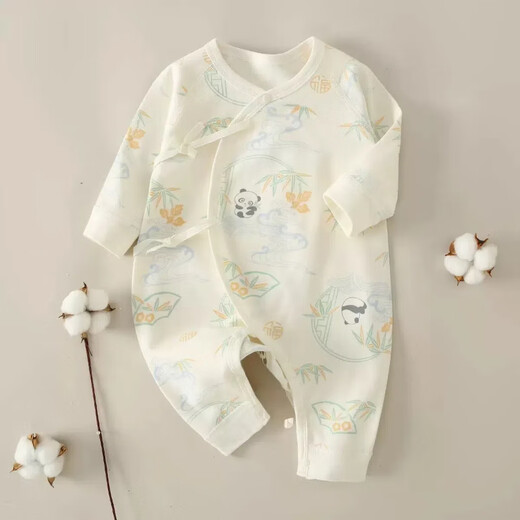 【四季婴儿爬服】春秋婴儿衣服a类纯棉新生儿连体衣长袖无骨 M12014魔法师 52cm