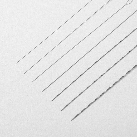 Maimi German play tool bracelet threading and rope artifact pearl needle threading beads steel wire lead handmade beading special needle combination 0.15mm-0.6mm (pack of 6)