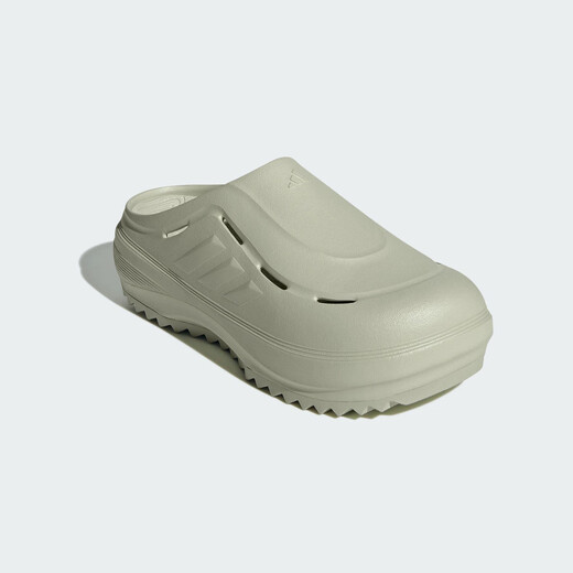 阿迪达斯（adidas）沙滩鞋男女鞋夏季新款透气休闲拖鞋OZWAVE CLOG厚底拖鞋老爹鞋 JR9274/亮光绿/亮柠檬黄 44.5